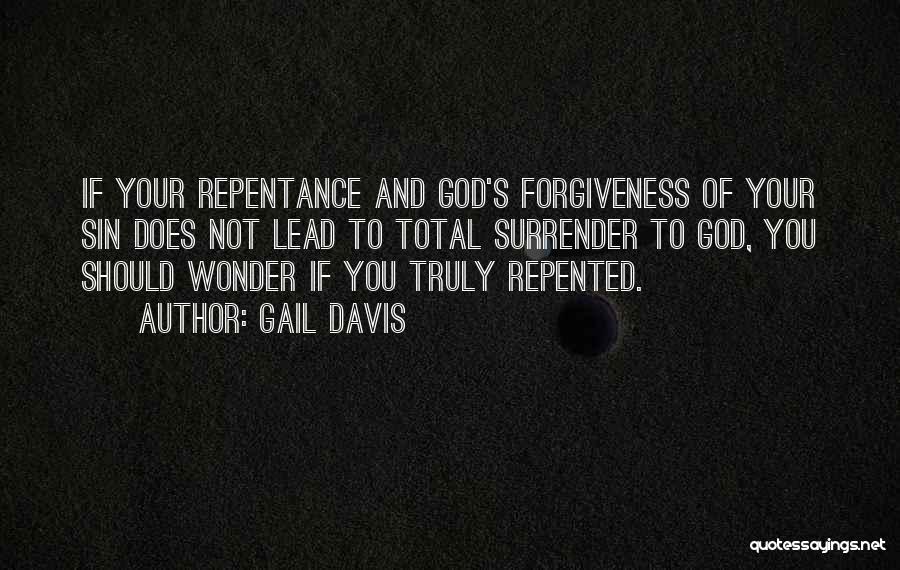 Sin And Repentance Quotes By Gail Davis