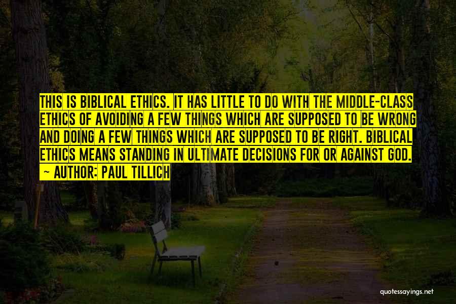 Sin Biblical Quotes By Paul Tillich