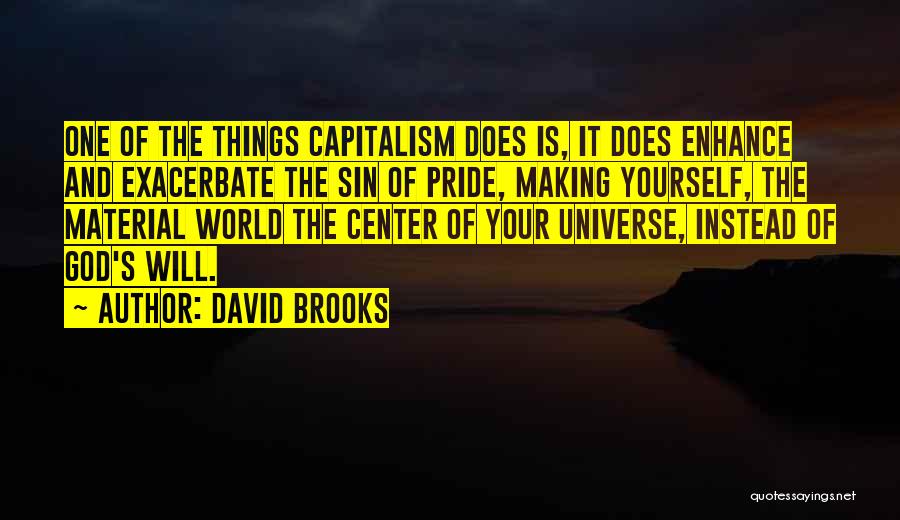 Sin Of Pride Quotes By David Brooks