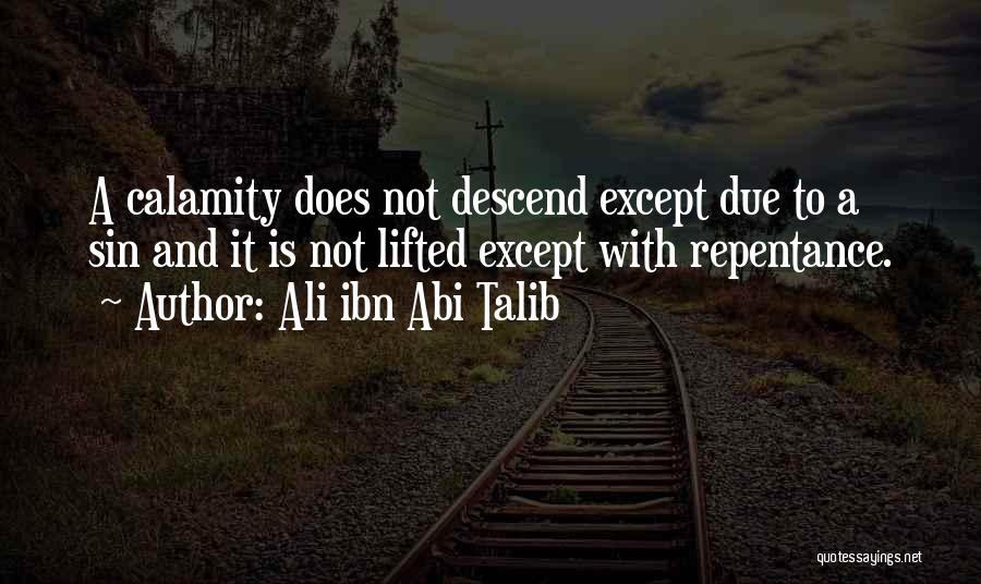 Sin Repentance Quotes By Ali Ibn Abi Talib