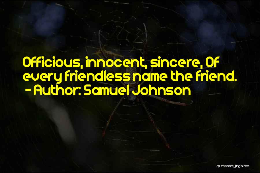 Sincere Friendship Quotes By Samuel Johnson