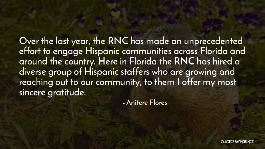 Sincere Gratitude Quotes By Anitere Flores Sincere Gratitude Quotes By Anitere Flores