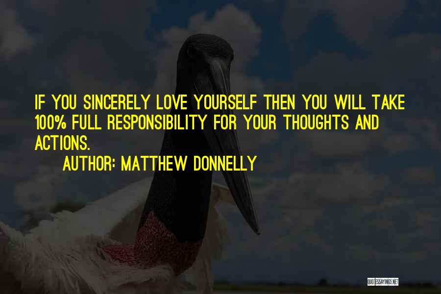 Sincerely Love Quotes By Matthew Donnelly