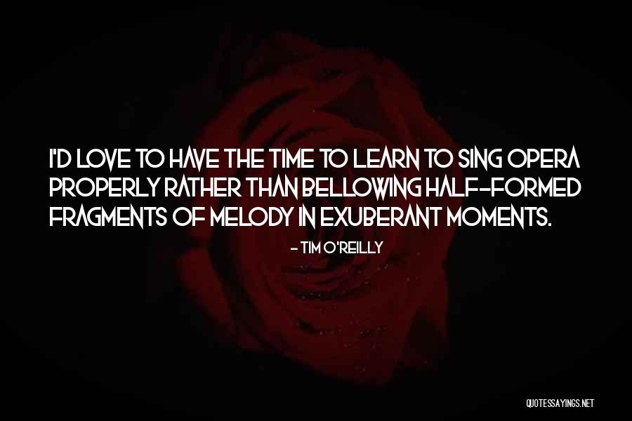 Sing The Melody Quotes By Tim O'Reilly Sing The Melody Quotes By Tim O'Reilly