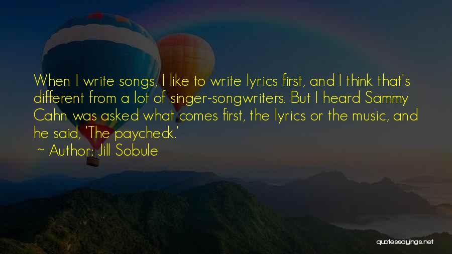 Singer-songwriters Quotes By Jill Sobule