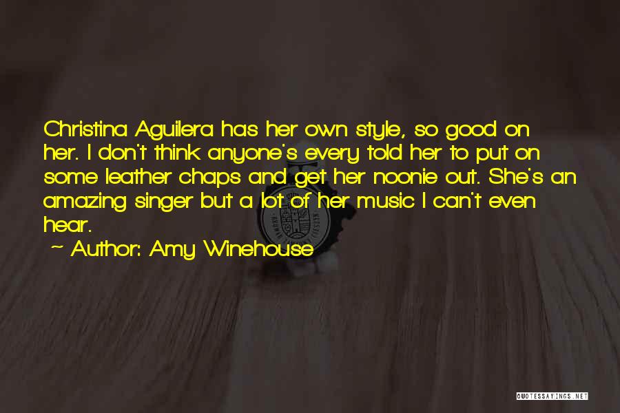 Singers Quotes By Amy Winehouse