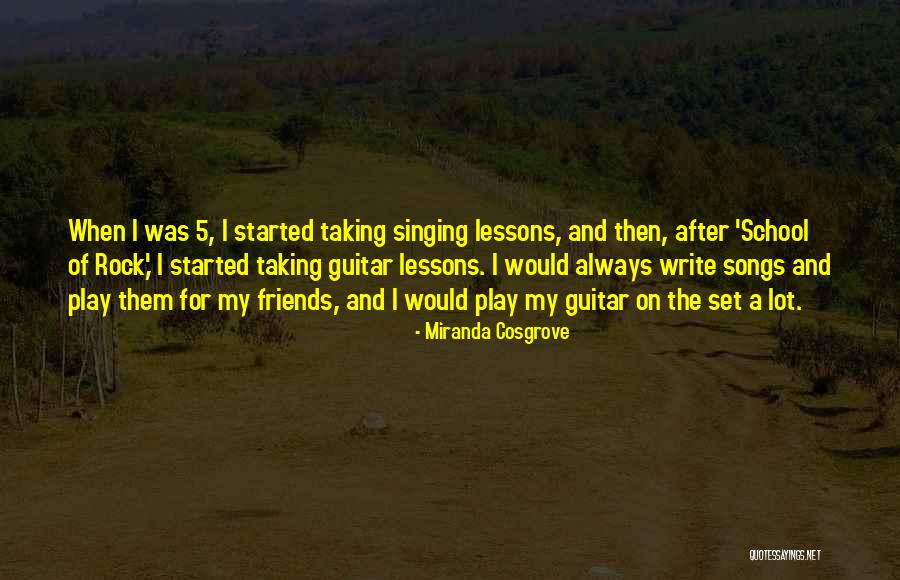 Singing And Friends Quotes By Miranda Cosgrove Singing And Friends Quotes By Miranda Cosgrove