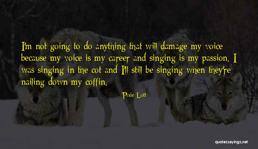 Singing Career Quotes By Pixie Lott Singing Career Quotes By Pixie Lott