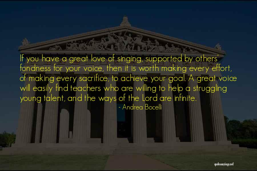 Singing For The Lord Quotes By Andrea Bocelli Singing For The Lord Quotes By Andrea Bocelli