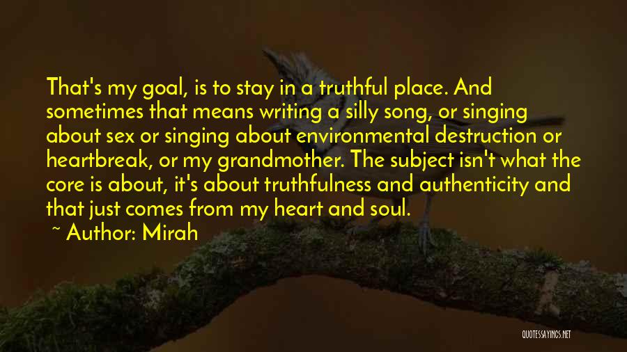 Singing From The Heart Quotes By Mirah