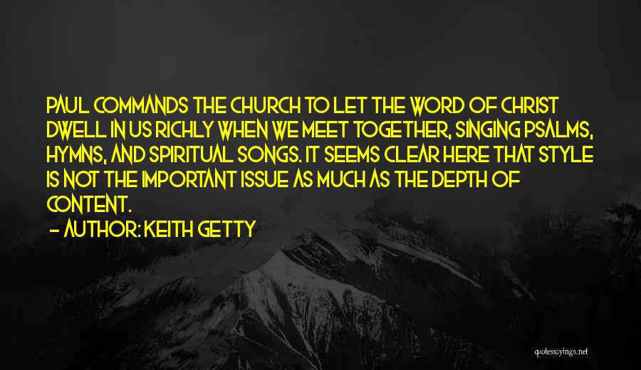 Singing In Church Quotes By Keith Getty