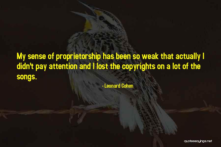 Singing Success Quotes By Leonard Cohen Singing Success Quotes By Leonard Cohen