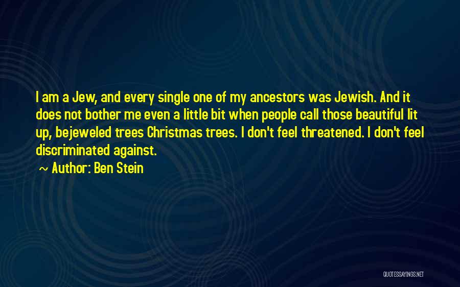 Single Christmas Quotes By Ben Stein