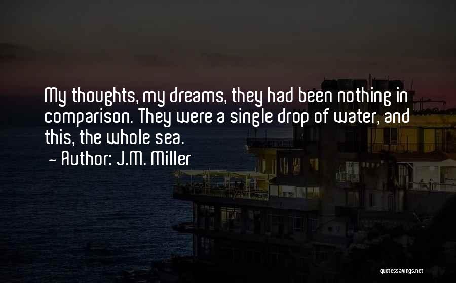 Single Drop Water Quotes By J.M. Miller