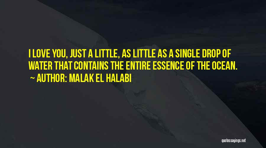 Single Drop Water Quotes By Malak El Halabi