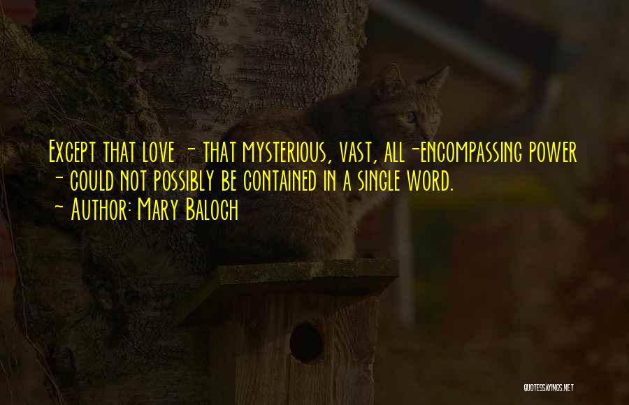 Single Love Quotes By Mary Balogh