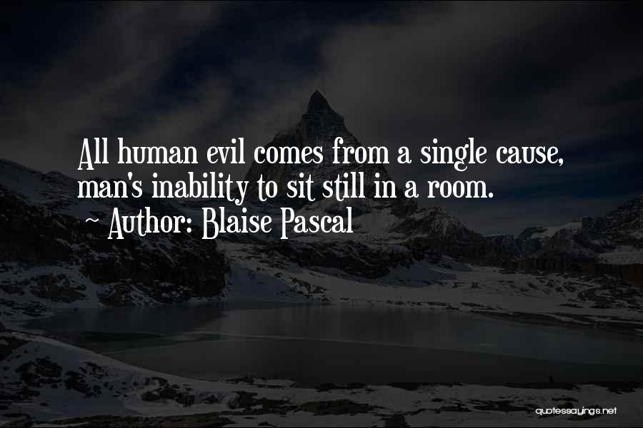 Single Man's Quotes By Blaise Pascal