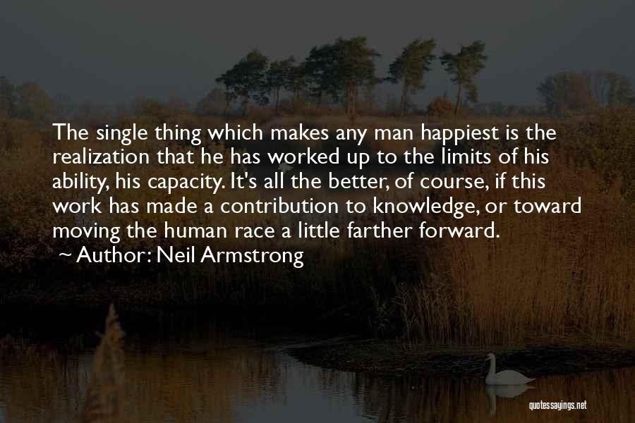 Single Man's Quotes By Neil Armstrong