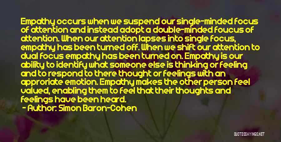 Single Minded Quotes By Simon Baron-Cohen