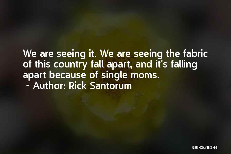 Single Mom Quotes By Rick Santorum