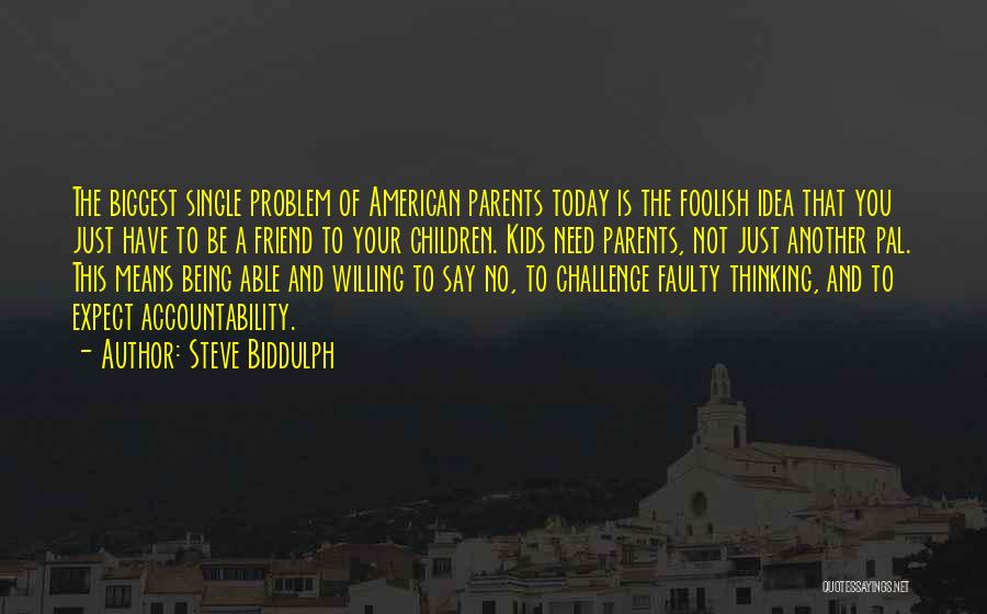 Single Parents Quotes By Steve Biddulph