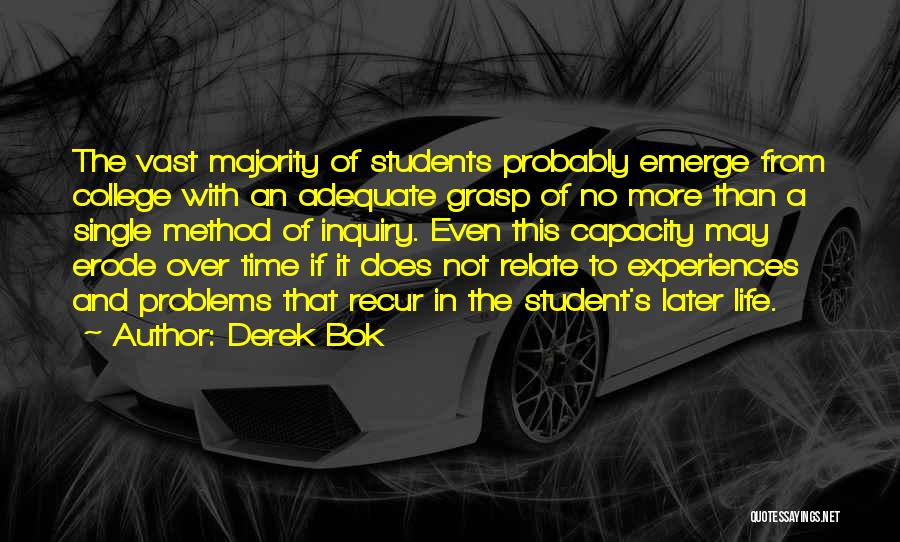 Single Problems Quotes By Derek Bok