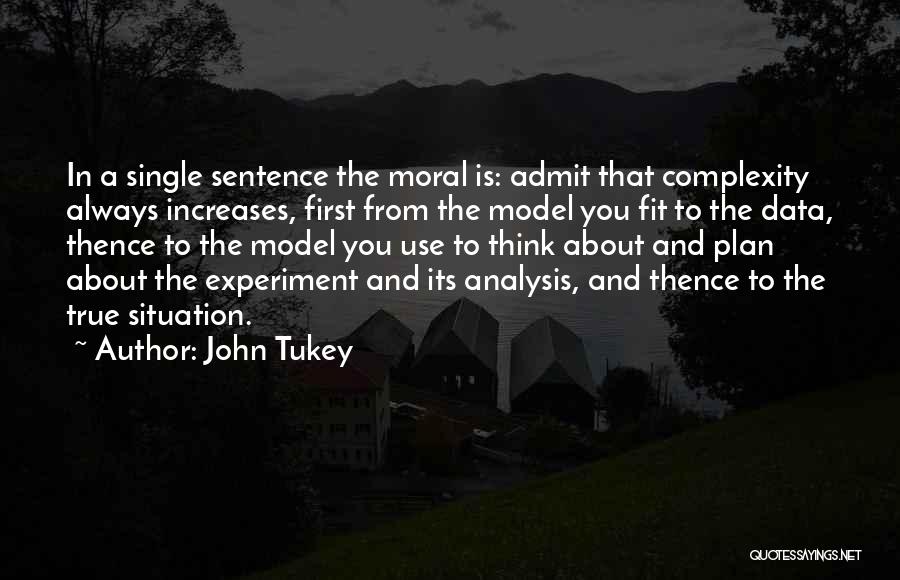 Single Sentence Quotes By John Tukey