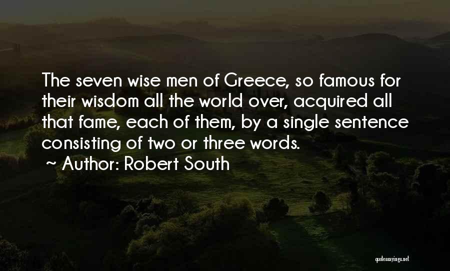 Single Sentence Quotes By Robert South