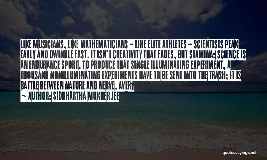 Single Stamina Quotes By Siddhartha Mukherjee