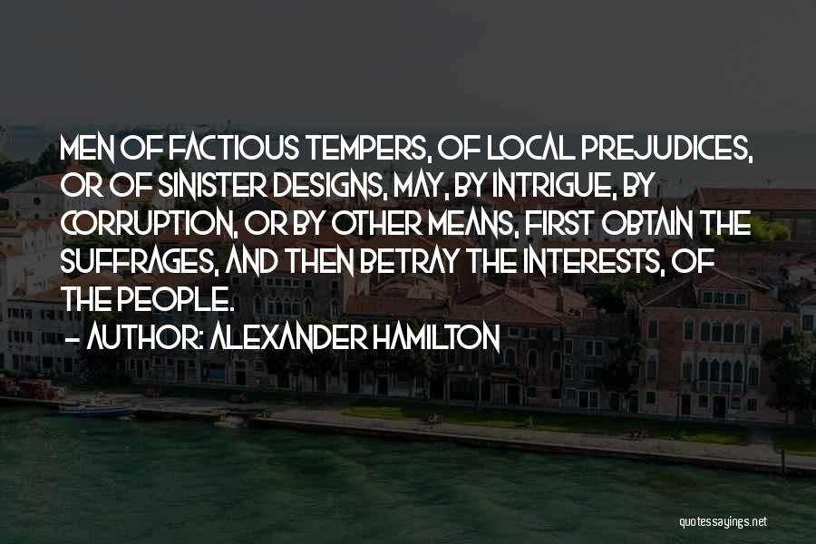 Sinister Quotes By Alexander Hamilton