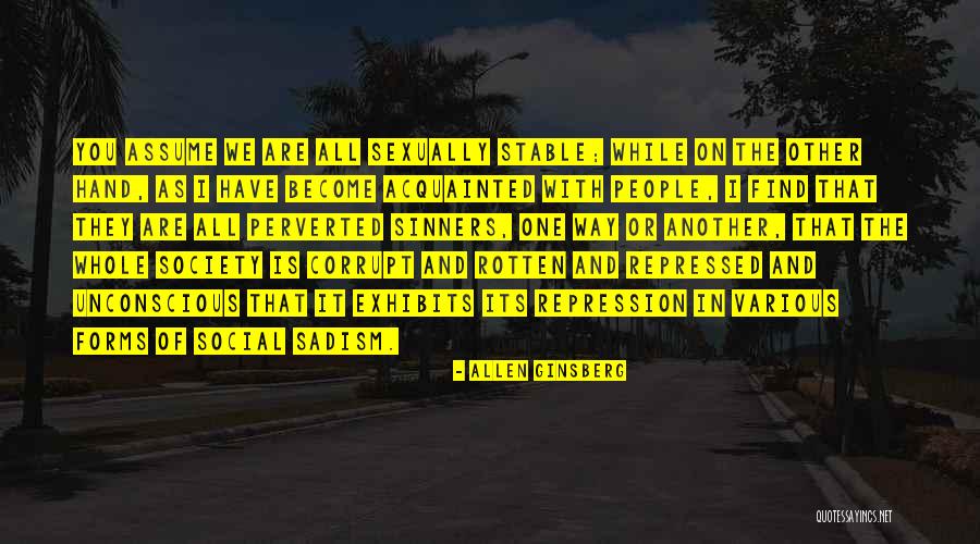 Sinners Of The Hands Quotes By Allen Ginsberg Sinners Of The Hands Quotes By Allen Ginsberg
