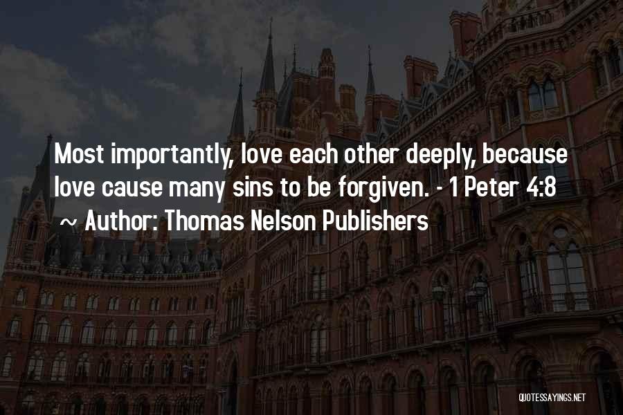 Sins Forgiven Quotes By Thomas Nelson Publishers