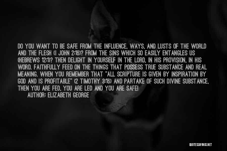 Sins Of The Flesh Quotes By Elizabeth George