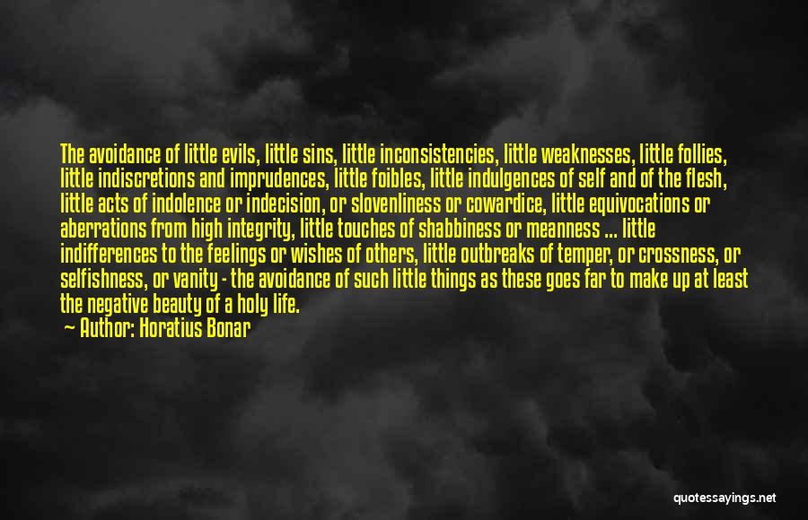 Sins Of The Flesh Quotes By Horatius Bonar