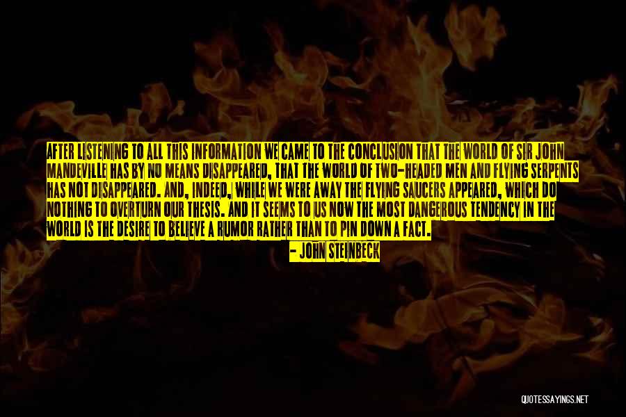 Sir John Mandeville Quotes By John Steinbeck Sir John Mandeville Quotes By John Steinbeck