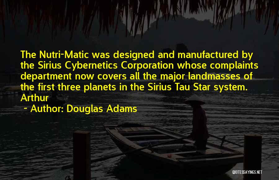 Sirius Cybernetics Corporation Quotes By Douglas Adams