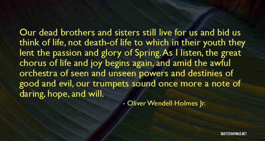 Sisters For Life Quotes By Oliver Wendell Holmes Jr.