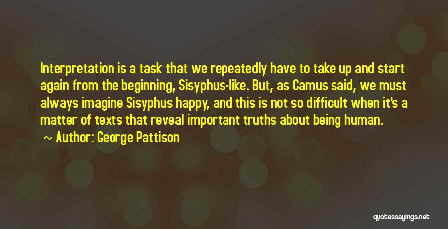 Sisyphus Quotes By George Pattison