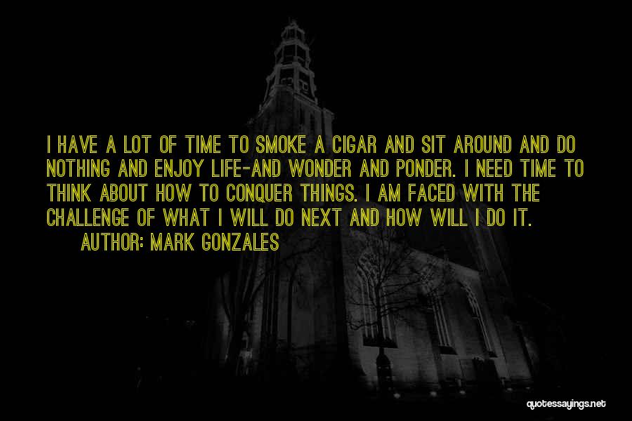 Sit And Ponder Quotes By Mark Gonzales