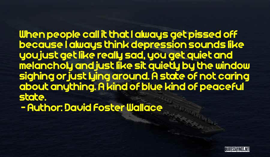 Sit Quietly Quotes By David Foster Wallace