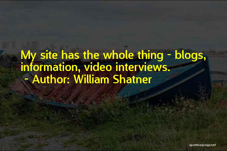 Site Quotes By William Shatner