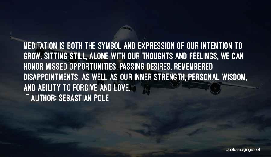 Sitting Alone Love Quotes By Sebastian Pole