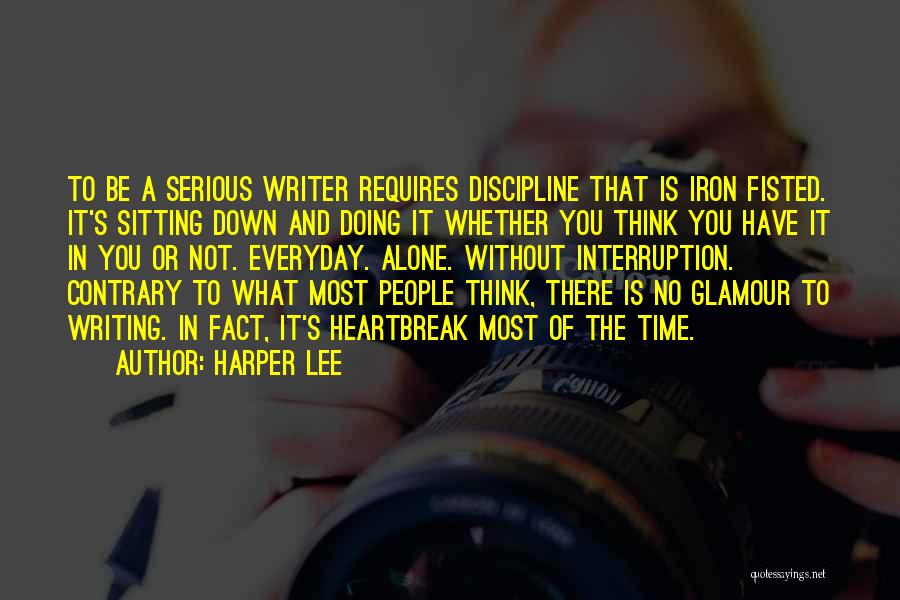 Sitting And Thinking Quotes By Harper Lee