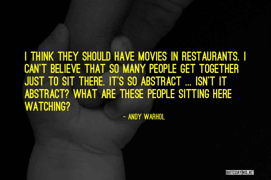 Sitting Here Quotes By Andy Warhol