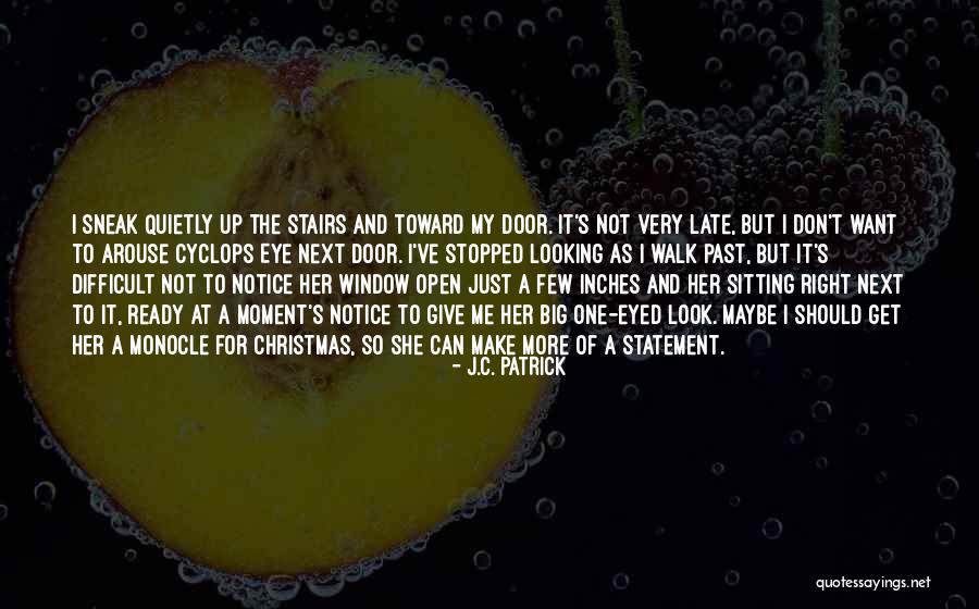 Sitting On Stairs Quotes By J.C. Patrick Sitting On Stairs Quotes By J.C. Patrick