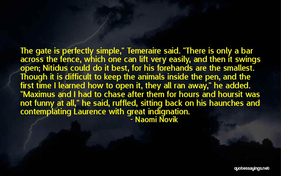 Sitting On The Fence Quotes By Naomi Novik Sitting On The Fence Quotes By Naomi Novik
