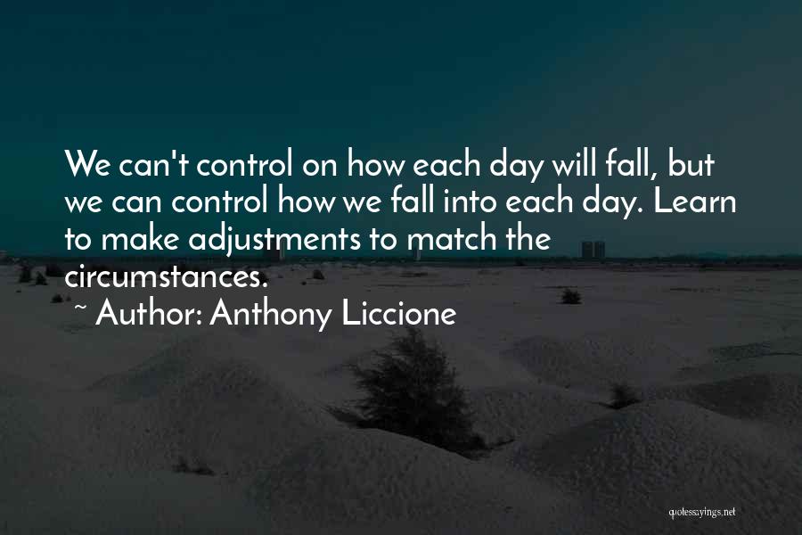 Situations You Cannot Control Quotes By Anthony Liccione