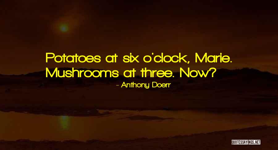 Six O'clock Quotes By Anthony Doerr