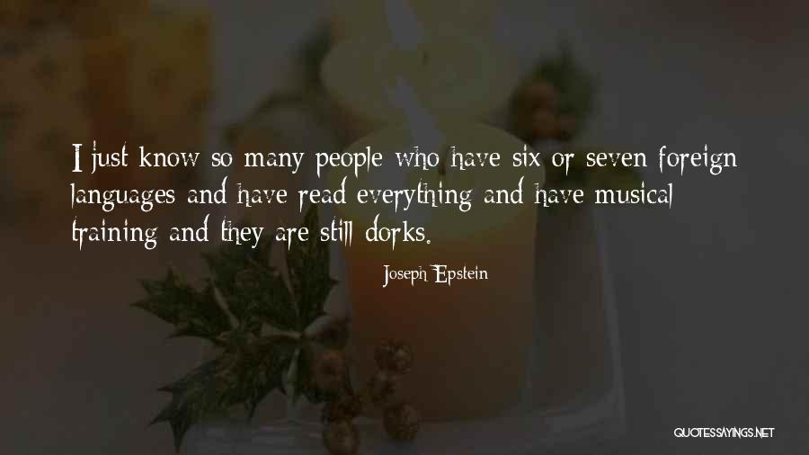 Six The Musical Quotes By Joseph Epstein Six The Musical Quotes By Joseph Epstein