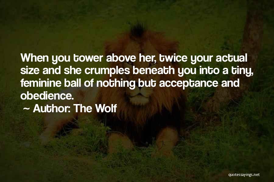 Size Acceptance Quotes By The Wolf